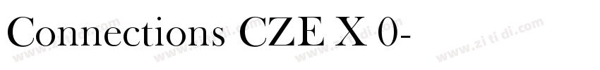 Connections_CZE X 0字体转换